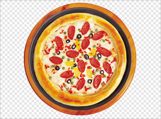 دانلود فایل دوربری شده پیتزا با پسوند png ترانسپرنت