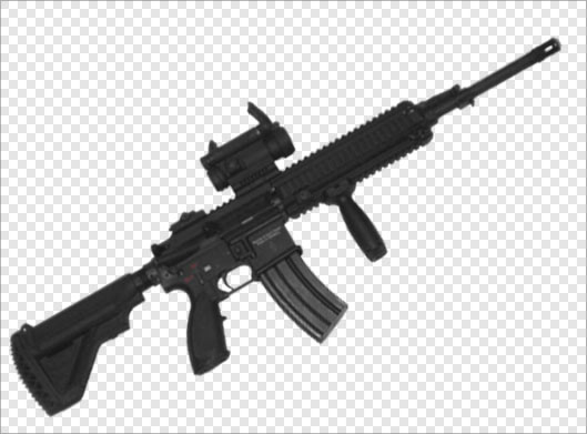 فایل دوربری شده تفنگ و اسلحه نظامی با فرمت png (ترانسپرنت)