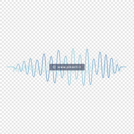 تصویر دوربری شده افکت امواج صوتی بصورت موج سینوسی