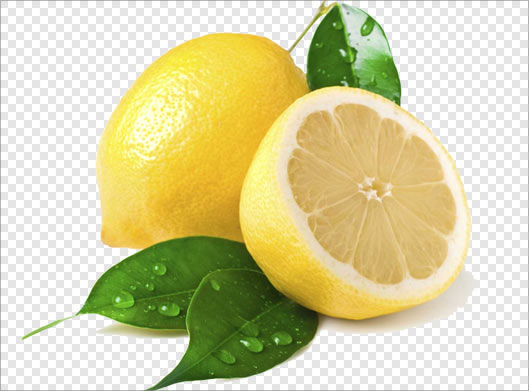فایل دوربری شده لیموی زرد ترش بصورت png