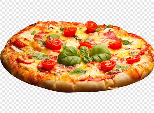 فایل دوربری شده پیتزا با پسوند png و ترانسپرنت