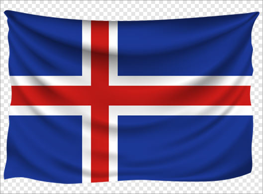 دانلود فایل png و دوربری شده پرچم ایسلند