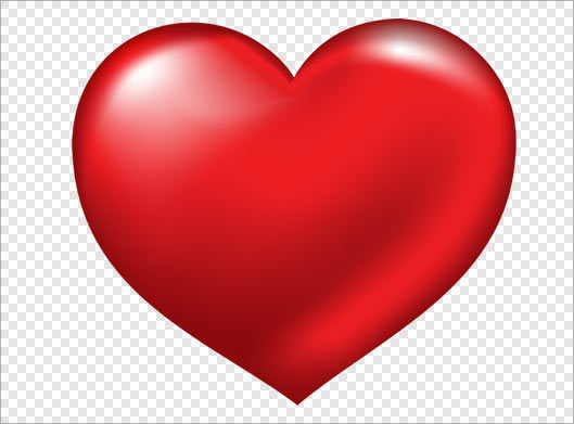 فایل png دوربری شده قلب قرمز (ترانسپرنت و بدون بکگراند)