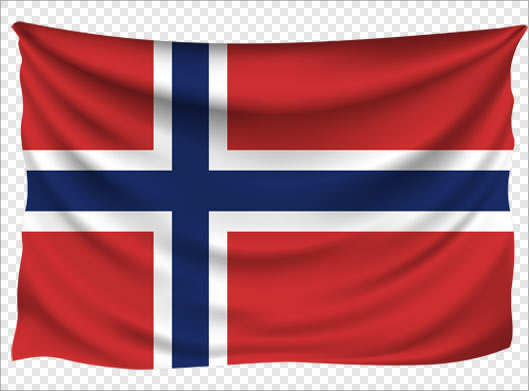 فایل دوربری شده پرچم کشور نروژ با فرمت png