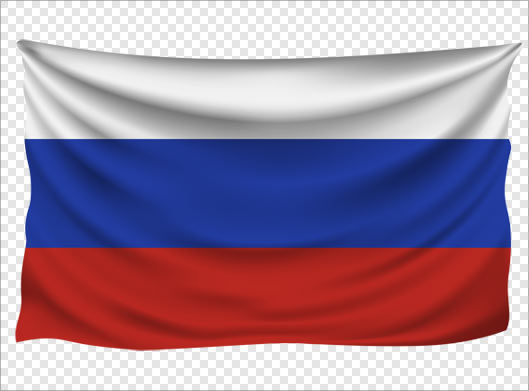 تصویر دوربری شده پرچم کشور روسیه