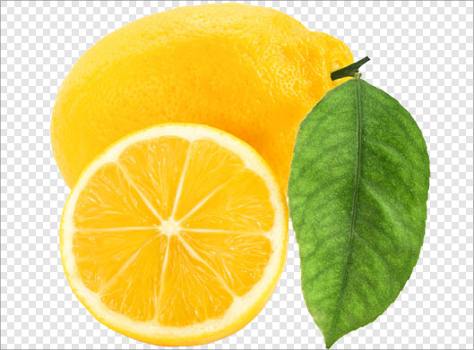 فایل دوربری شده لیموی زرد با پسوند png