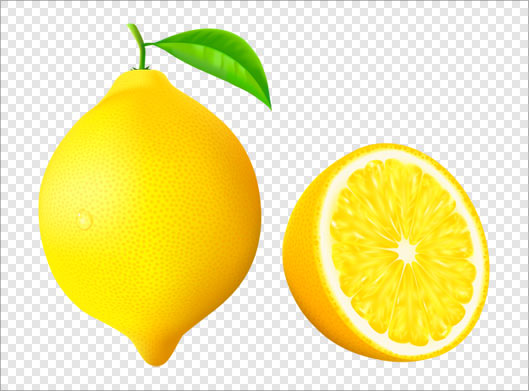 دانلود فایل png لیمو ترش زرد رنگ بصورت دوربری شده