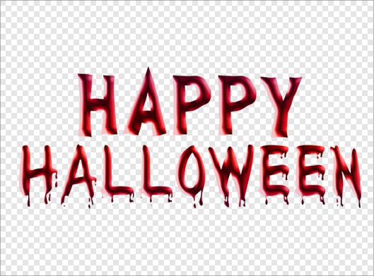 تصویر دوربری شده لوگوتایپ با طرح Happy Halloween