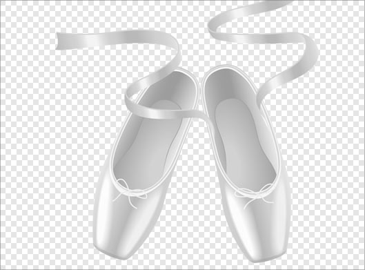 فایل png دوربری شده کفش های عروس سفید