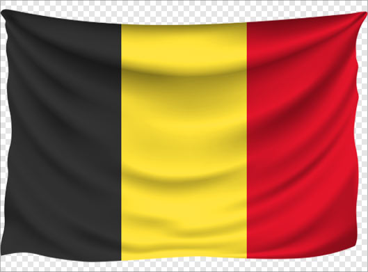 فایل دوربری شده پرچم کشور بلژیک (Flag of Belgium)