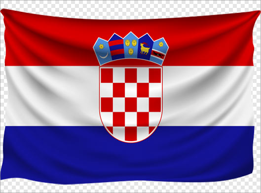 فایل png بدون زمینه پرچم کشور کرواسی (Flag of Croatia)