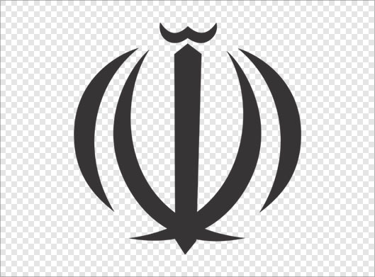 تصویر دوربری شده آرم الله پرچم ایران با فرمت png