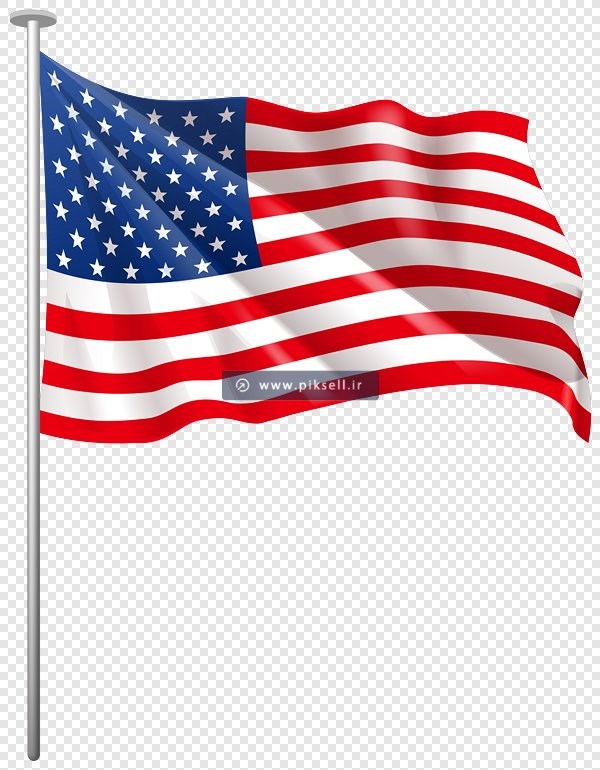 فایل png پرچم کشور آمریکا بصورت ترانسپرنت