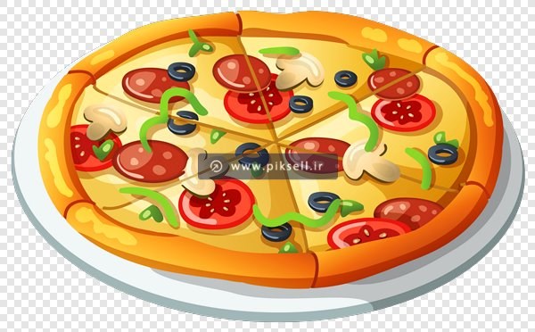 دانلود فایل دوربری شده پیتزا بصورت گرافیکی