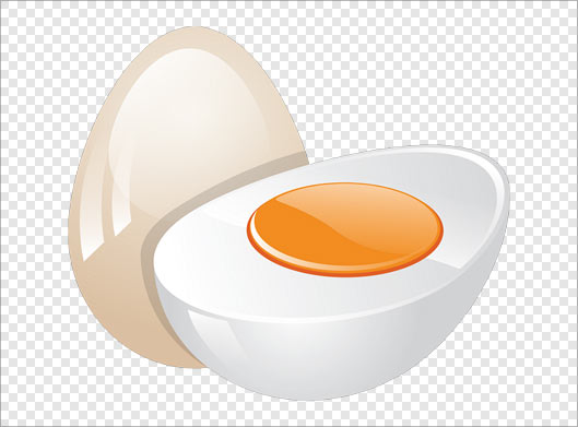 فایل png تخم مرغ پخته شده بصورت ترانسپرنت