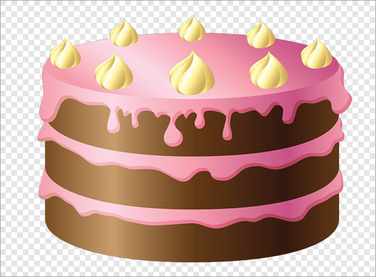فایل png کیک شکلاتی خوشمزه بصورت ترانسپرنت