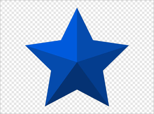فایل png ستاره آبی رنگ بصورت ترانسپرنت
