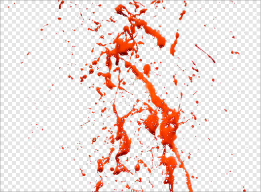 دانلود فایل png دوربری شده با طرح خون های پاشیده شده