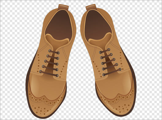 فایل دوربری شده کفش های مردانه قهوه ای