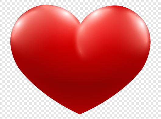 دانلود فایل دوربری شده قلب قرمز بصورت ترانسپرنت png