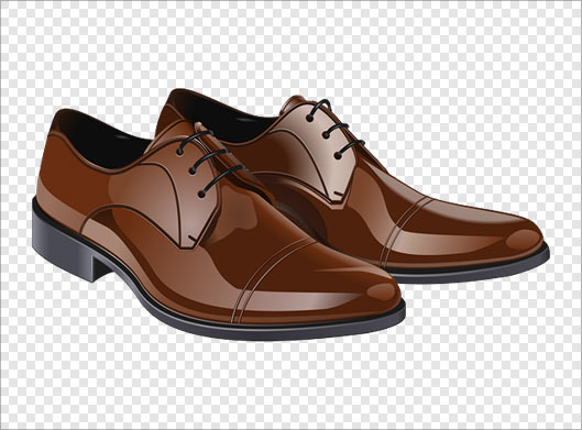دانلود فایل png کفش های مردانه قهوه ای