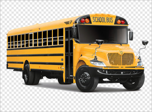 فایل دوربری شده و باکیفیت خودروی مدرسه با پسوند PNG (اتوبوس مدرسه)