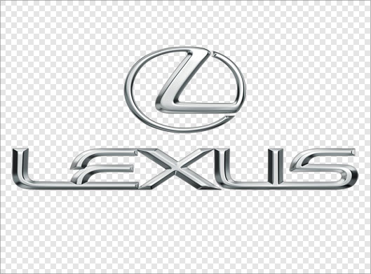 فایل ترانسپرنت و دوربری شده لوگوی شرکت خودروسازی لکسوز (Lexus Logo)