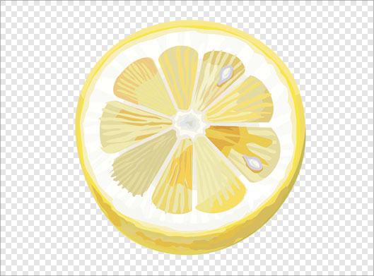 فایل دوربری شده و ترانسپرنت کارتونی لیمو ترش زرد با پسوند png
