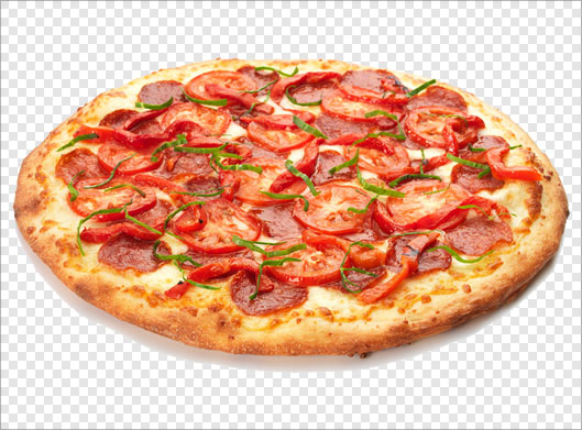دانلود تصویر دوربری شده و ترانسپرنت پیتزا با پسوند png