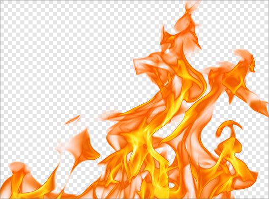 دانلود تصویر دوربری شده شعله های آتش با فرمت png