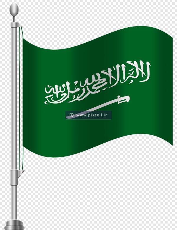 دانلود فایل png پرچم رومیزی کشور عربستان