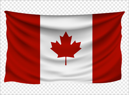 دانلود فایل png دوربری شده و ترانسپرنت پرچم کشور کانادا