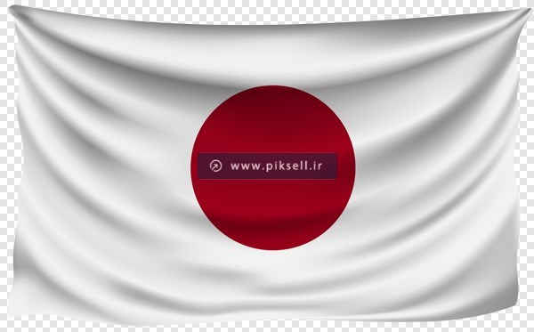 فایل png ترانسپرنت و دوربری شده پرچم کشور ژاپن