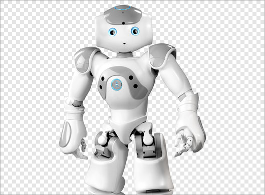 دانلود فایل png و دوربری شده روبات و آدم آهنی سفید