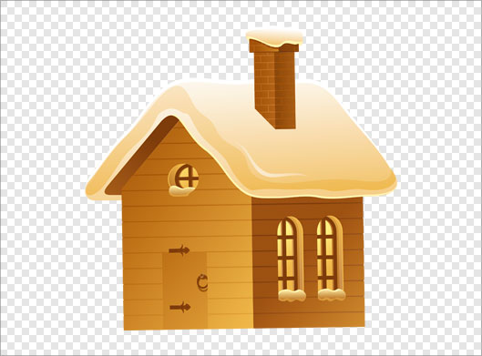 دانلود تصویر دوربری شده و ترانسپرنت خانه چوبی کارتونی با فرمت png