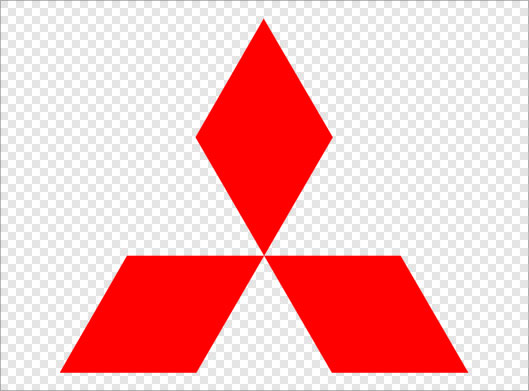 فایل ترانسپرنت دوربری شده لوگوی شرکت خودروسازی میتسوبیشی (Mitsubishi Logo)