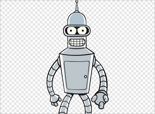 فایل دوربری شده و ترانسپرنت روبات و آدم آهنی کارتونی با فرمت png
