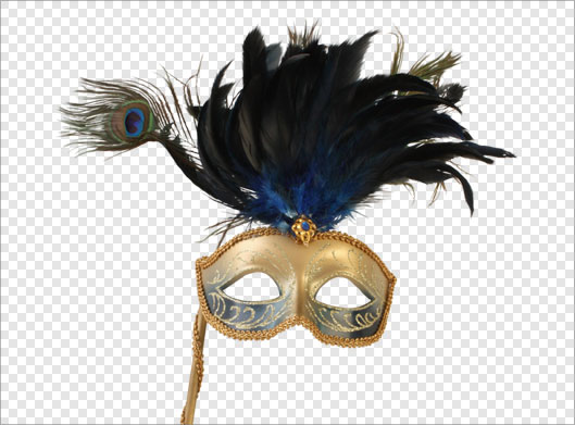 فایل ترانسپرنت با طرح نقاب و ماسک سرخپوستوی با تزئین پر پرنده با فرمت png