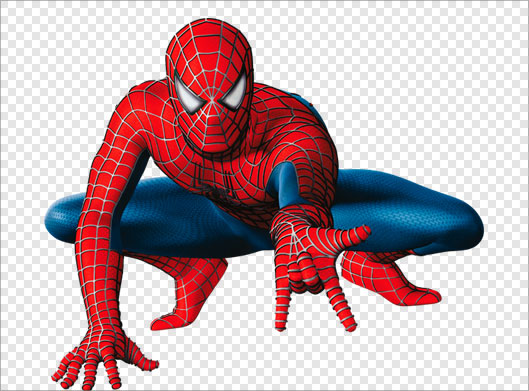 دانلود تصویر دوربری شده و ترانسپرنت مرد عنکبوتی با پسوند png