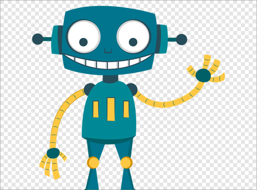 طرح گرافیکی و کارتونی روبات و آدم آهنی (روبوت) با فرمت png