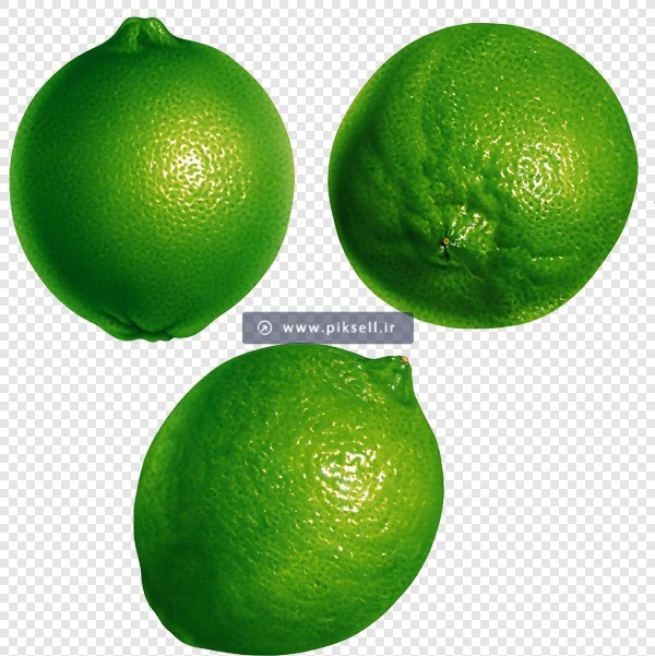 فایل ترانسپرنت دوربری شده لیموهای ترش سبز با فرمت png