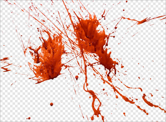 فایل png تصویر ترانسپرنت و دوربری شده خون های پاشیده شده (جنایت)