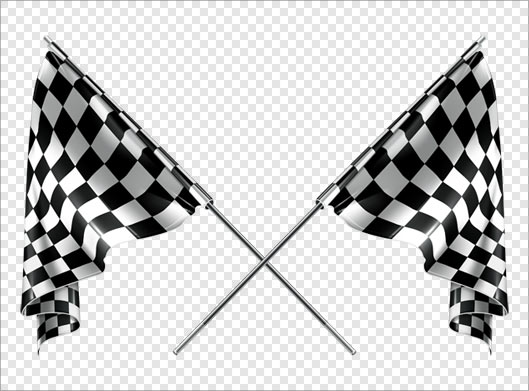فایل دوربری شده و ترانسپرنت پرچم های مسابقات رالی و مسابقه ای با فرمت png