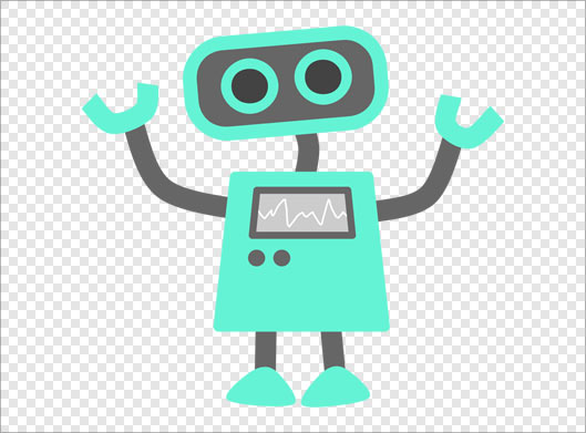 دانلود فایل دوربری شده و ترانسپرنت کاراکتر کارتونی آدم آهنی و روبات سبز با فرمت png