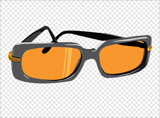 فایل png ترانسپرنت و دوربری شده عینک رنگی