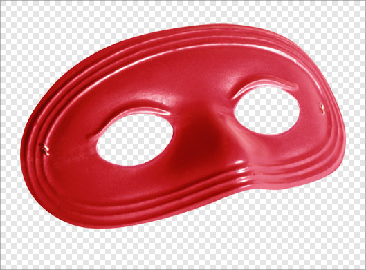طرح دوربری شده و ترانسپرنت ماسک قرمز و صورتک با فرمت png