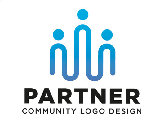 فایل لایه باز لوگوی شراکت و شریک یا partner logo