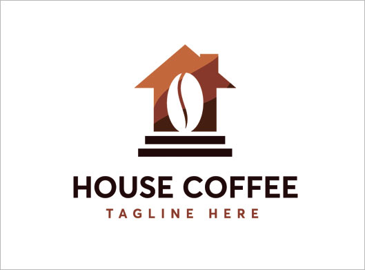 فایل لایه باز وکتور لوگوی خانه قهوه (لوگوی قهوه خانه)