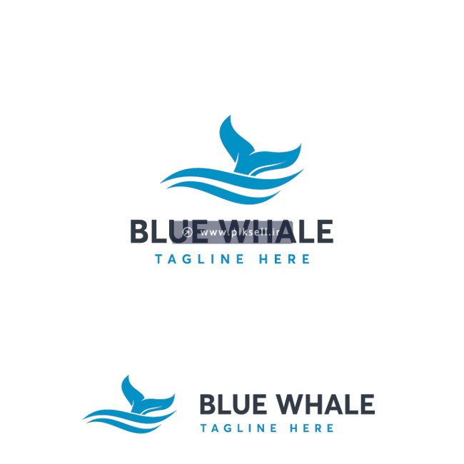 دانلود وکتور لوگوی نهنگ آبی یا وال آبی با فرمتهای لایه باز
