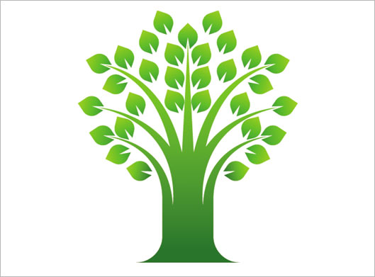 دانلود وکتور لایه باز لوگو و نماد درخت سبز با فرمتهای eps و ai